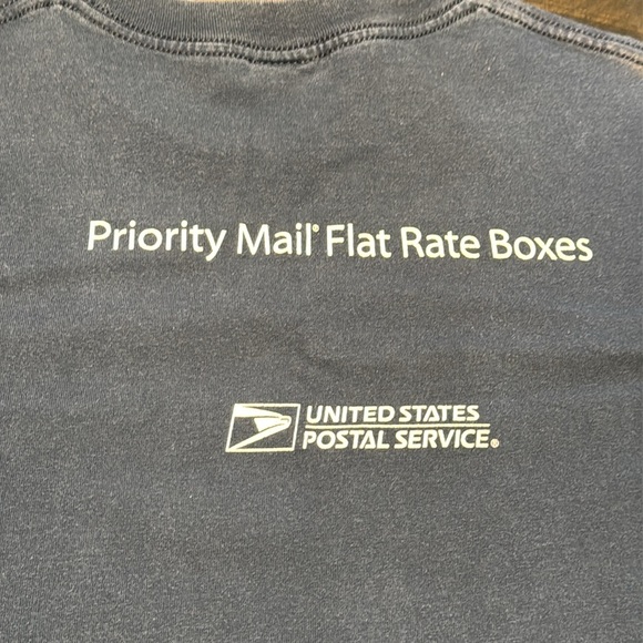 USPS United States Postal Service Short Sleeve Retail Clerk T-Shirt Unisex Navy - Picture 2 of 13